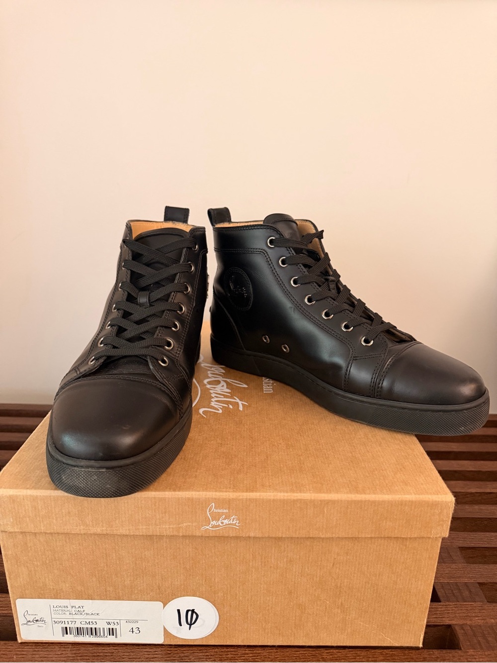 Christian Louboutin Louis Flat Calf Black 43